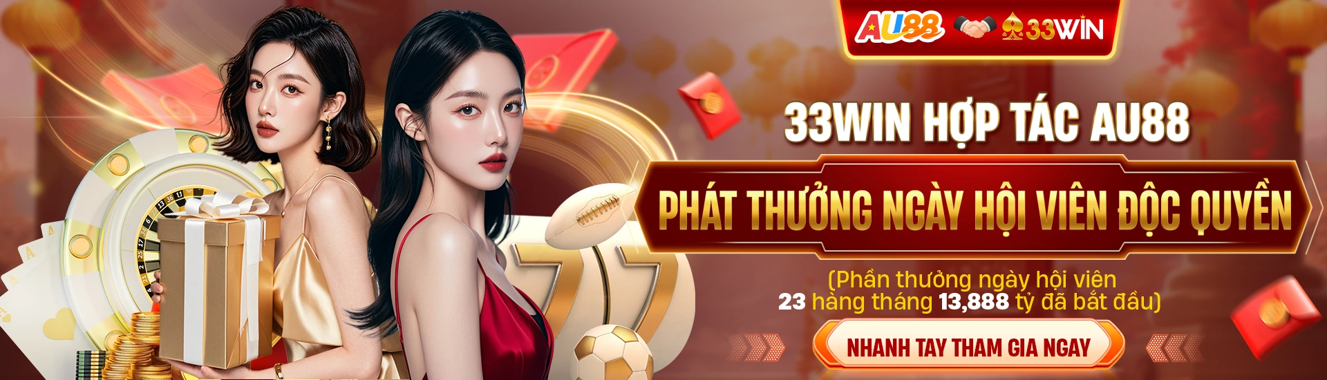 Banner 33Win về ứng dụng, hỗ trợ và cảnh báo 18+